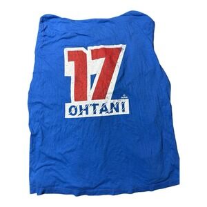 Ohtani #17 LA Dodgers Hooded Long Sleeve T-Shirt Majestic Threads Size 2XL NWOT